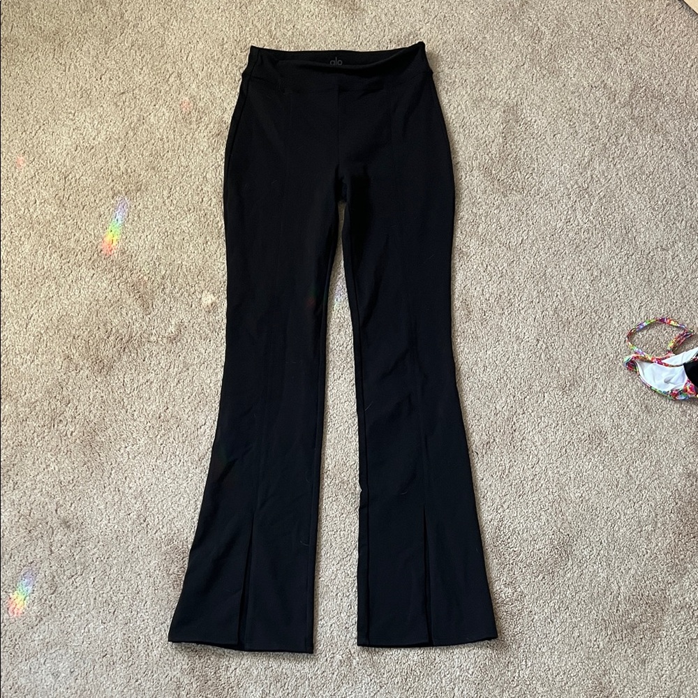Alo flare legging with splits on bottom